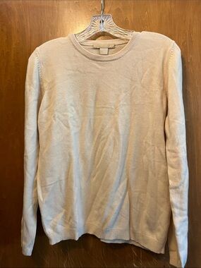 Studio 121  Crewneck Cashmere Sweater in Light Beige Size XS